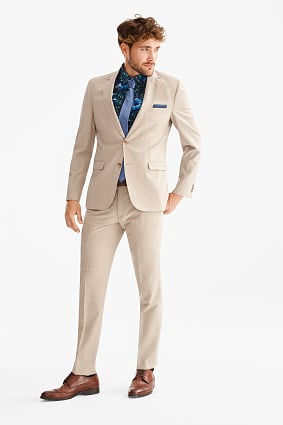 Herren Slim Fit Anzüge online kaufen | C&A Online Shop Anzüge in Beige für Männer. Herrenmode in Beige bei