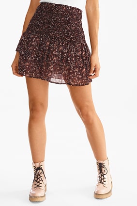 Damen - Rock - Glanz Effekt