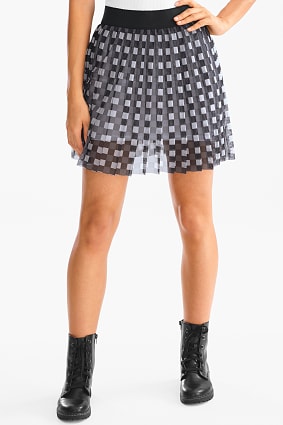 Damen - Rock - kariert