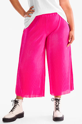 Femei - Trousers - culottes - shiny