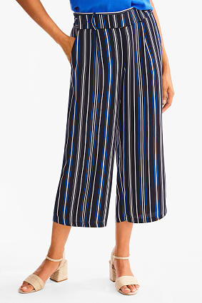 Hose - Culotte - gestreift