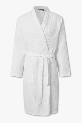Herren Frottee Bademantel Banyan Tree, weiß, S Herren Frottee Bademantel Banyan Tree, weiß, S