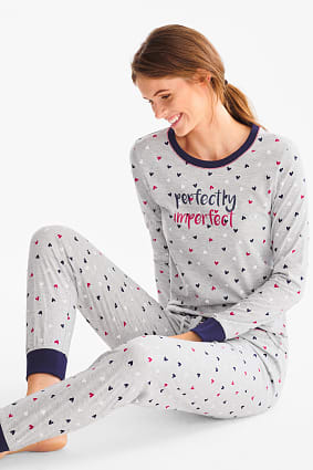 Damen - Pyjama - Bio-Baumwolle