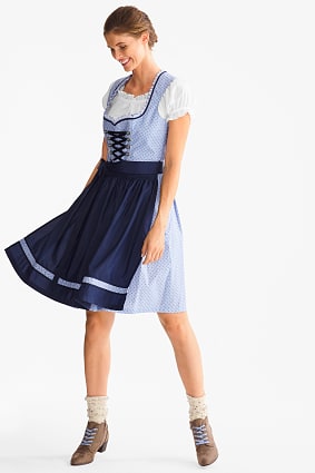 Dirndl - Herzausschnitt - 3 teilig