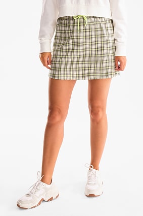 Damen - Rock - kariert