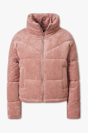 Damen - Cord-Steppjacke