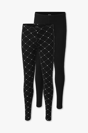 Promo - Leggings termici - cotone bio - pacco da 2