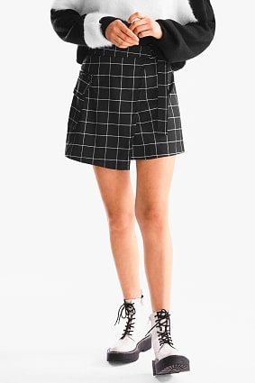 Damen - Rock - kariert