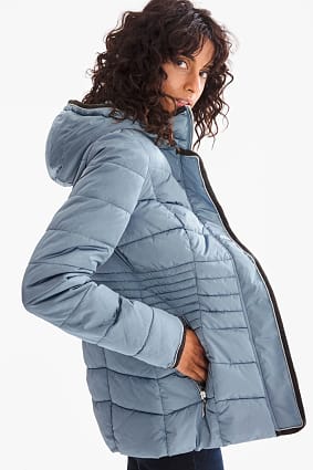 C&A Damen Daunenjacke Übergangsjacke Steppjacke dunkelblau C&A Damen Daunenjacke Übergangsjacke Steppjacke dunkelblau
