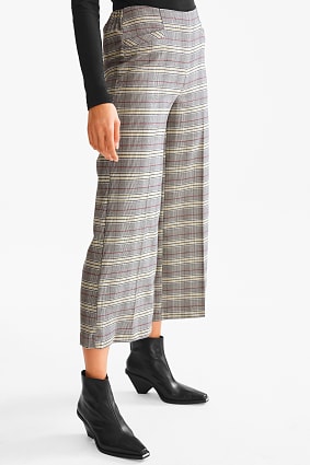 Hose - Culotte - kariert