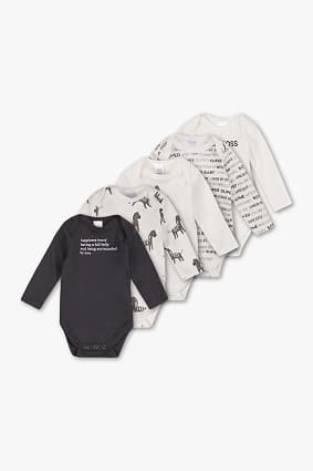 Baby bodysuit - organic cotton - 5 pack