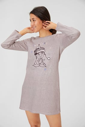 Trend - Set - Fleece-bigshirt en slaapmasker - Looney Tunes
