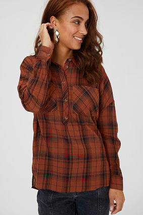 blusas de cuadros de mujer