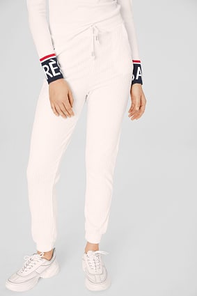 Damen - Cord-Jogginghose