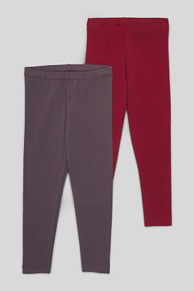 Niños - Leggings - Algodón orgánico - Pack de 2