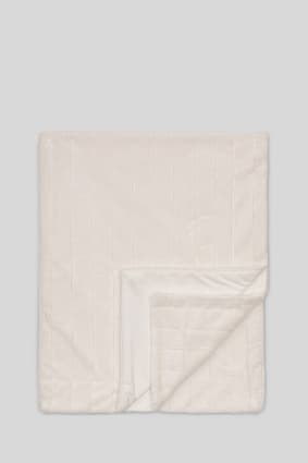 Tendance - Couverture en polaire - à rayures