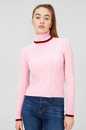Damen - Rollkragenpullover