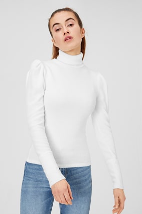 Damen - Rollkragenpullover
