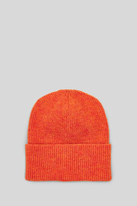 8 ans Bonnet vintage jaune orangé