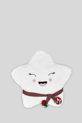 Promo - Cojín navideño - 42 x 36 x 13 cm - Con efecto luminoso