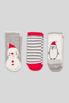 Promo - Calcetines navideños para bebé - 3 pares