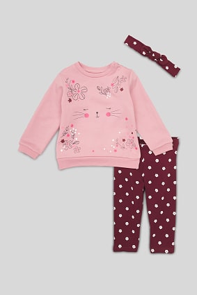 Baby-Outfit - Bio-Baumwolle - 3 teilig