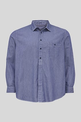 Men - Shirt - regular fit - Kent collar - organic cotton - striped