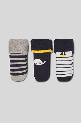 Bebés - Calcetines para bebé - Pack de 3 - de rayas