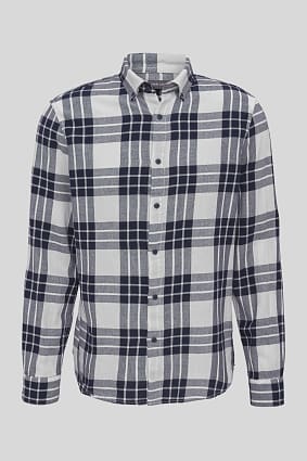 Uomo - Camicia - Slim Fit - button down - a quadri