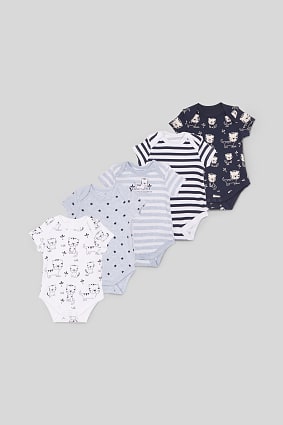 Bebés - Bodies para bebé - Algodón orgánico - Pack de 5