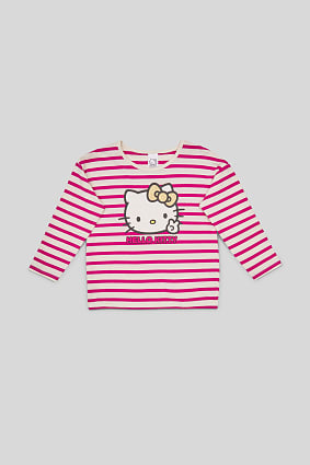Bambini - Hello Kitty - maglia a maniche lunghe - cotone biologico - a righe