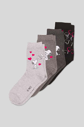 Mujer - Calcetines - Algodón orgánico - 4 pares - Snoopy