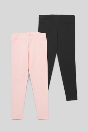Bambini - Leggings - cotone bio - pacco da 2