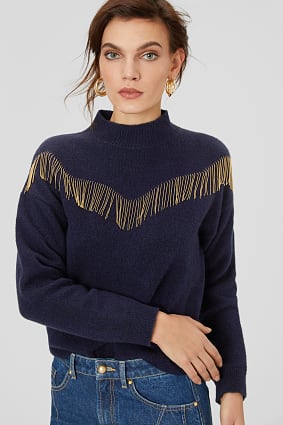 Sale - Jumper with fringing