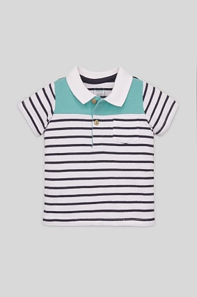 Babies - Baby polo shirt - organic cotton - striped