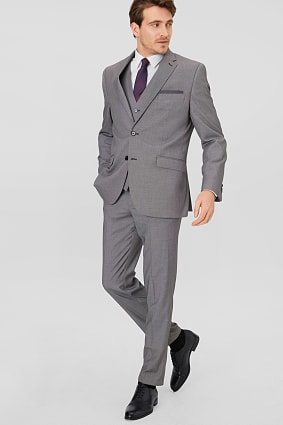 Men - Business suit - tailored fit - 4-piece