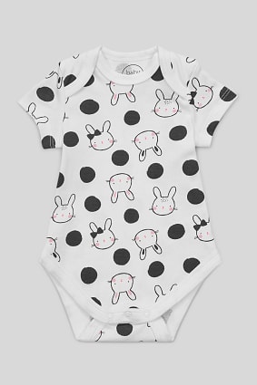 Babies - Baby bodysuit - organic cotton - polka dot