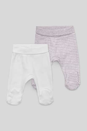 Babies - Baby trousers - organic cotton - 2 pack
