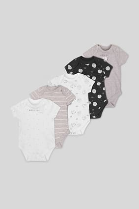 Babies - Baby bodysuit - organic cotton - 5 pack