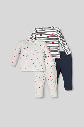 Babies - Baby pyjamas - organic cotton - 2 pack