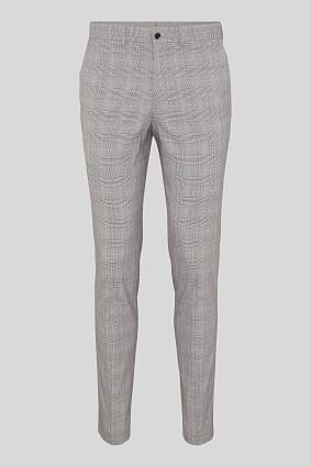 Men - Mix-and-match suit trousers - slim fit - check