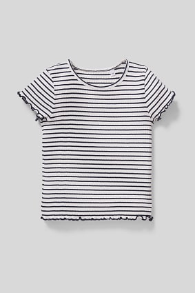 Kids - Short sleeve top - organic cotton - striped