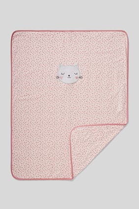 Babies - Baby blanket - organic cotton - polka dot