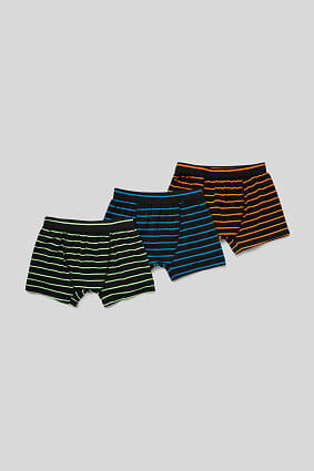Kids - Boxer shorts - organic cotton - 3 pack - striped
