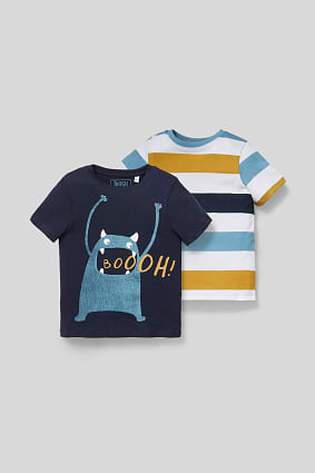 Kids - Short sleeve T-shirt - organic cotton - 2 pack