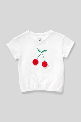 Kids - Short sleeve T-shirt - organic cotton - shiny
