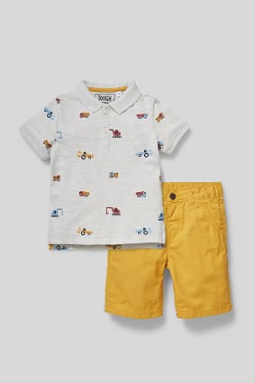 Kids - Set - organic cotton - polo shirt and shorts