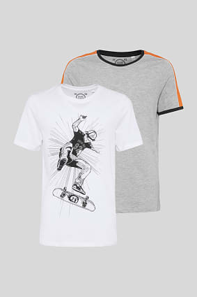 Kids - Short sleeve T-shirt - organic cotton - 2 pack