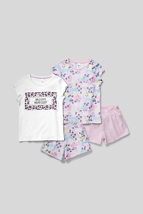 Kids - Short pyjamas - organic cotton - 2-pair pack