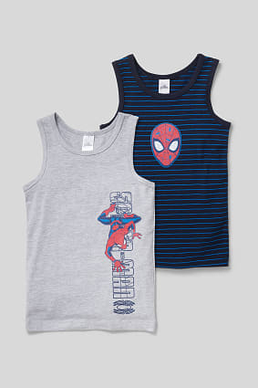 Kids - Spider-Man - vest - organic cotton - 2 pack